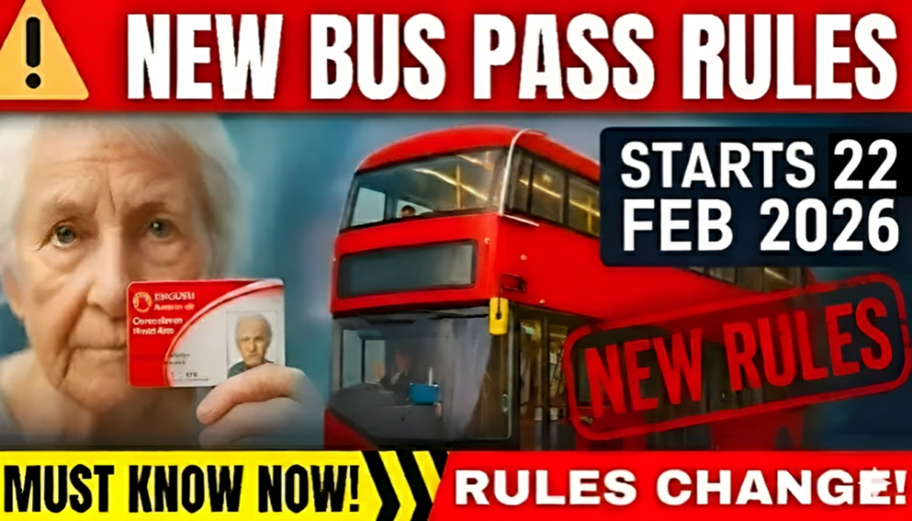 bus pass changes starting 16th February 2026