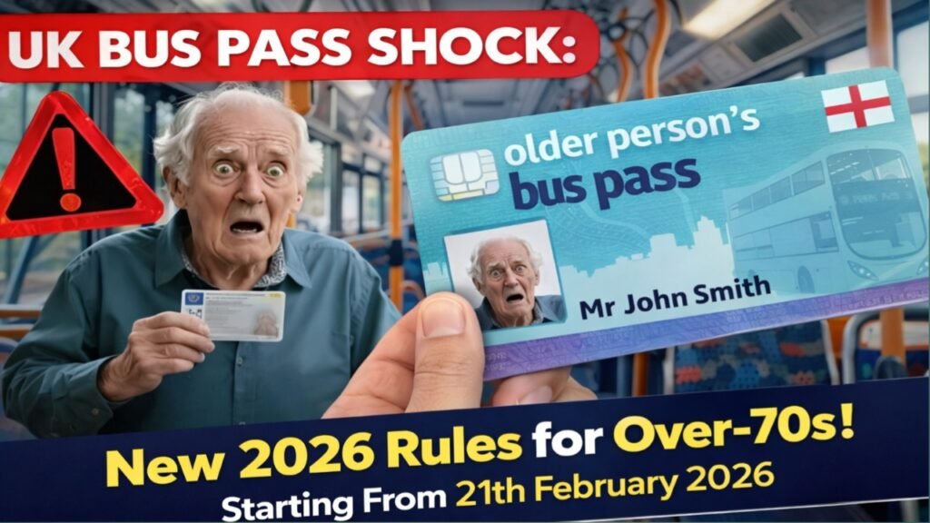 UK Bus Pass New Rules 2026 for Over-70s